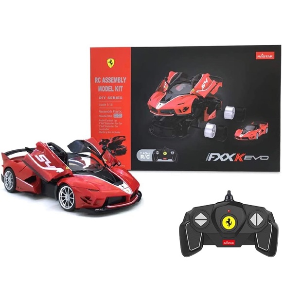 RASTAR RC Car Kits to Build, 1/18 Ferrari FXX-K EVO RC Car Assembly Building Kit - Picture 1 of 6